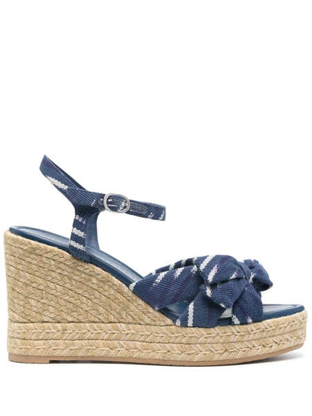  Stuart Weitzman 80mm Sofia Wedge Espadrilles - Blue 