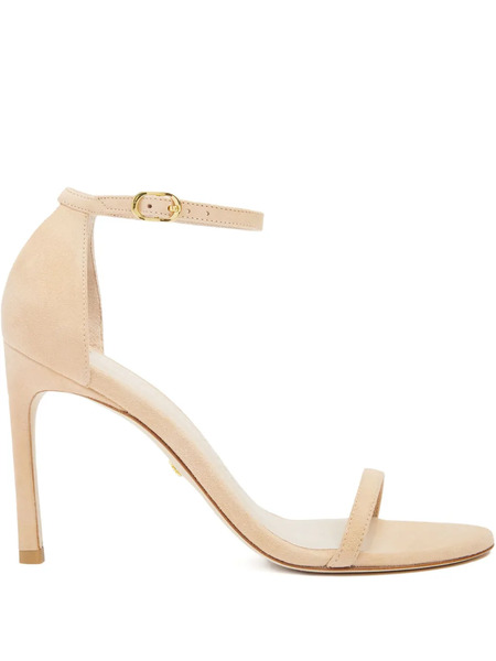  Stuart Weitzman 105mm Suede Sandals - Neutrals 