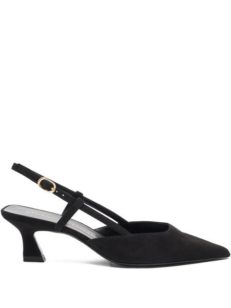 Stuart Weitzman 50mm Vinnie Slingback Pointed-toe Pumps - Black 