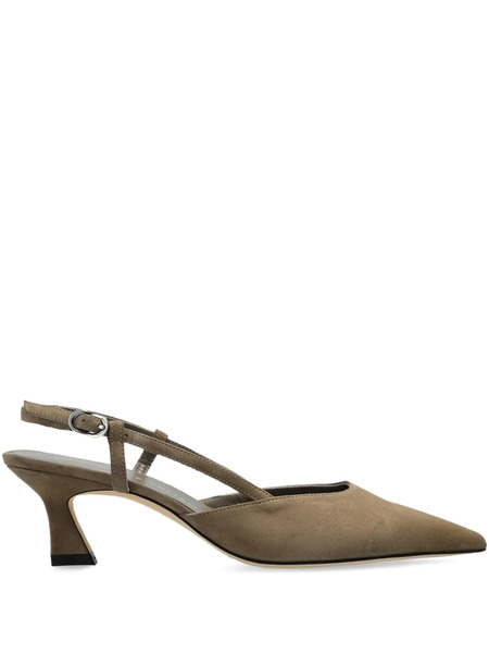  Stuart Weitzman 50mm Vinnie Slingback Pumps - Brown 