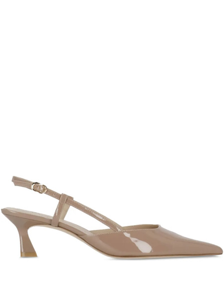  Stuart Weitzman 50mm Vinnie Slingback Pumps - Neutrals 