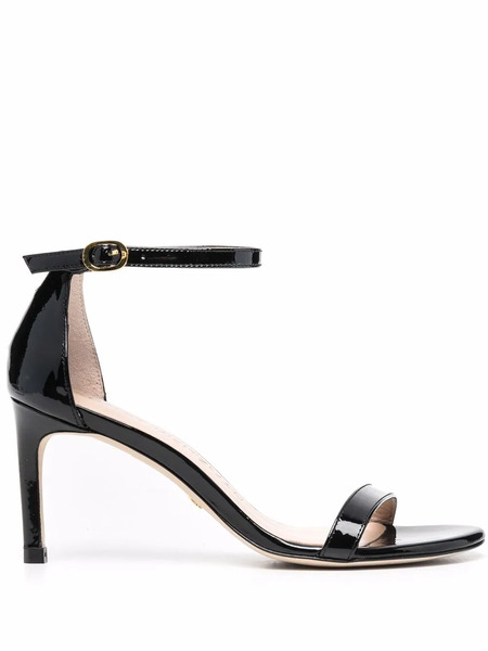  Stuart Weitzman Open-toe Leather Sandals - Black 