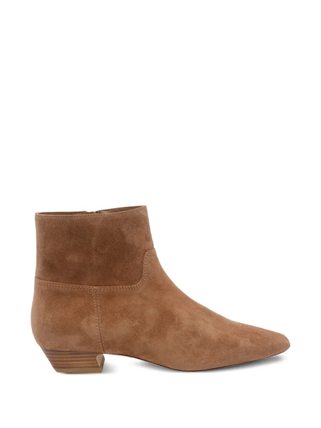  Stuart Weitzman Pointed Zip Boots - Brown 