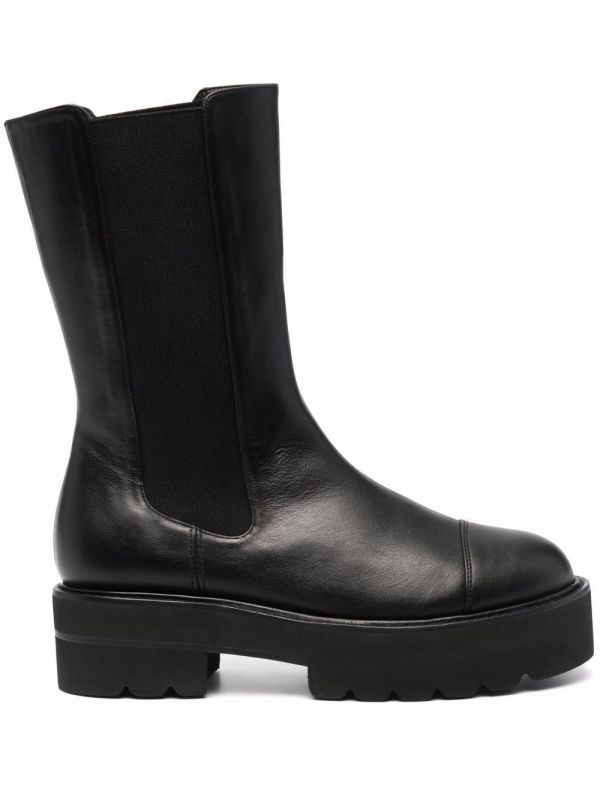  Stuart Weitzman Presley Ultralift 60mm Platform Boots - Black 