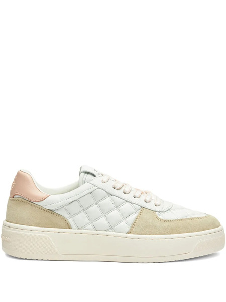  Stuart Weitzman Quilted Platform Trainers - Neutrals 