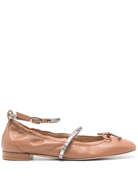  Stuart Weitzman Stefanie Ballet Flats - Neutrals 