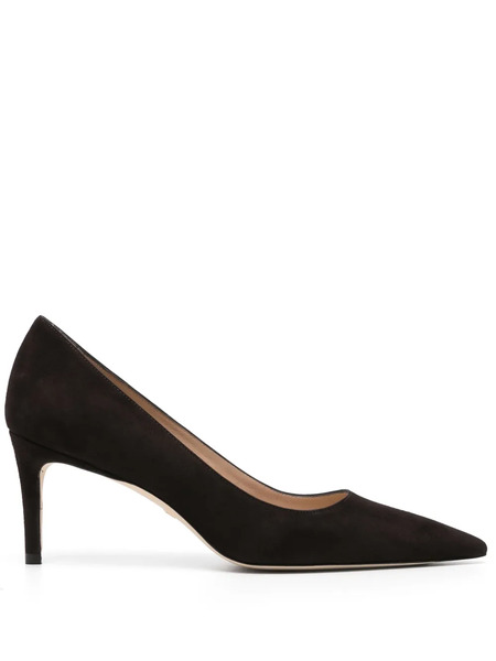  Stuart Weitzman Stuart 75mm Suede Pumps - Brown 