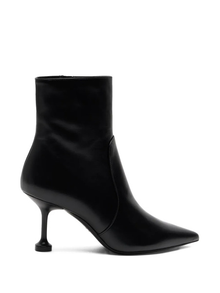  Stuart Weitzman Stuartini Pointed Zip Ankle Boots - Black 