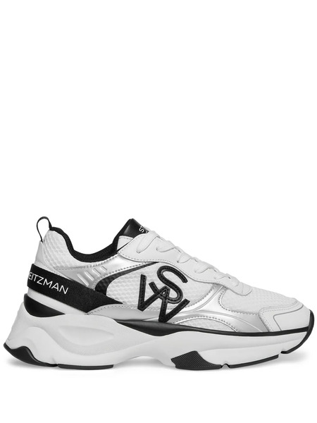  Stuart Weitzman Sw Logo-appliqué Sneakers - White 