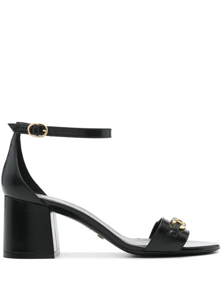  Stuart Weitzman Sw Signature 70mm Leather Sandals - Black 