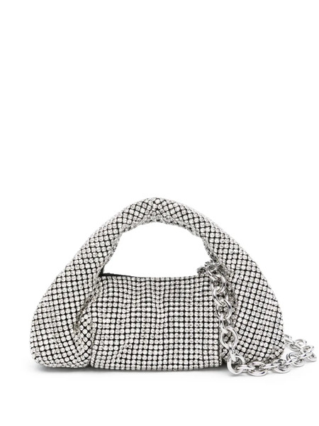  Stuart Weitzman The Moda Shine Mini Tote Bag - Silver 