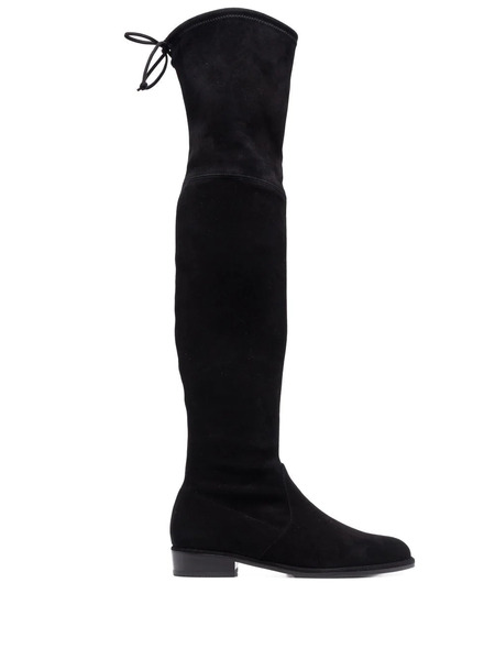  Stuart Weitzman Tie-fastened Thigh High Boots - Black 