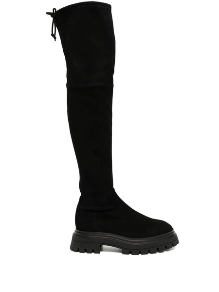  Stuart Weitzman Tie-fastened Thigh High Boots - Black 