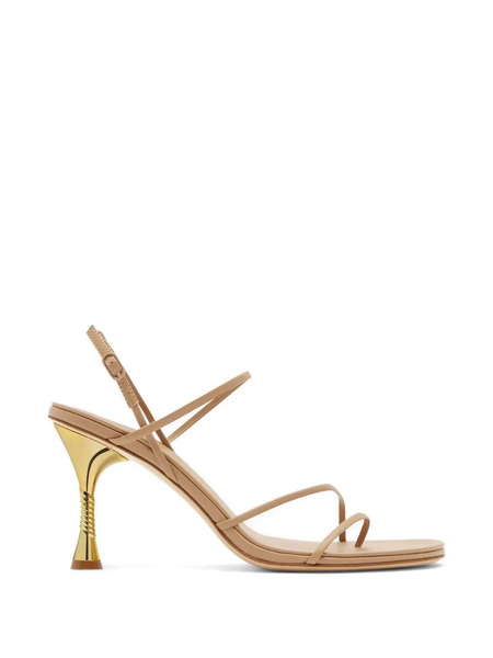  Studio Amelia Helix Spiral-heel Sandals - Neutrals 