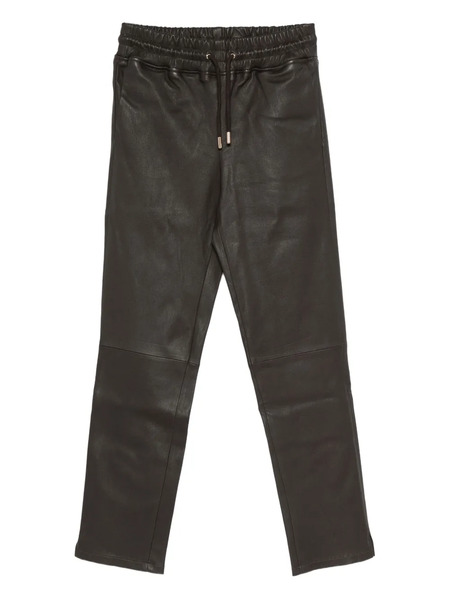  Studio Ar Nora Leather Trousers - Brown 