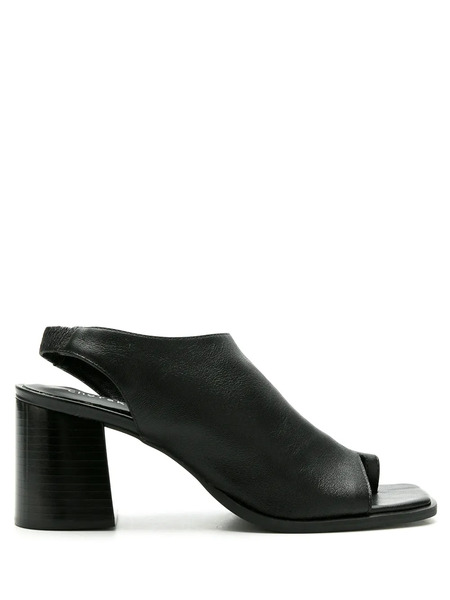  Studio Chofakian Leather Studio 91 Flat Sandals - Black 