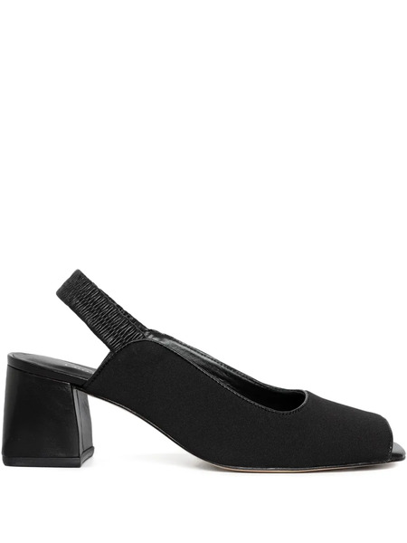  Studio Chofakian 40mm Peep-toe Block-heel Pumps - Black 