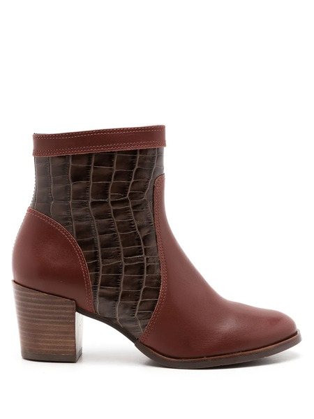  Studio Chofakian Studio Crocodile 70mm Boots - Brown 