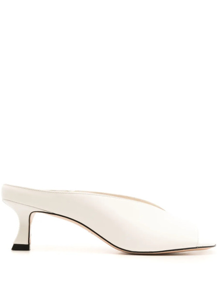  Studio Chofakian Studio 140 Leather Mules - White 