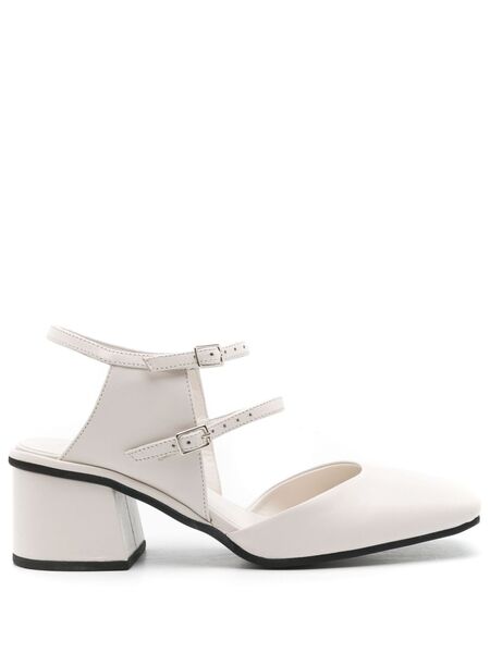  Studio Chofakian Studio 131 45mm Leather Pumps - White 