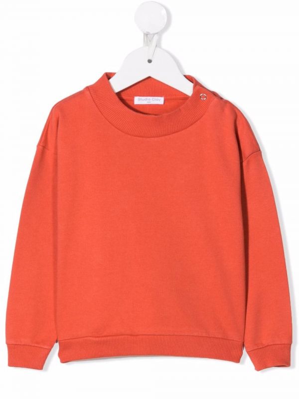  Studio Clay Crew Neck Sweatshirt - Red 