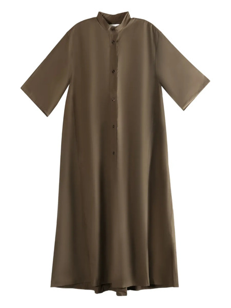  Studio Nicholson Button-front Midi Shirt Dress - Brown 