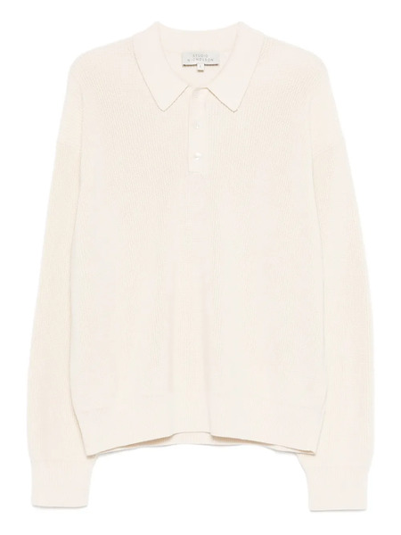  Studio Nicholson Buttoned Polo Shirt - Neutrals 
