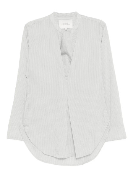  Studio Nicholson Chalk Stripe Pampa Top - White 