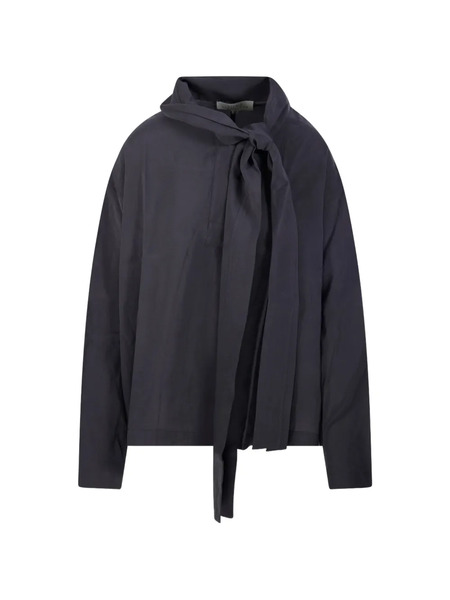  Studio Nicholson Colt Tie Neck Top - Blue 