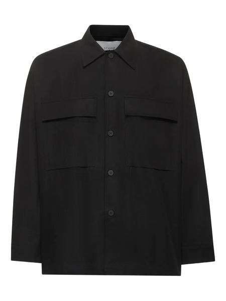  Studio Nicholson Cotton-blend Shirt - Black 