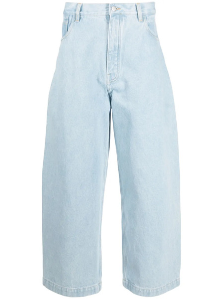  Studio Nicholson Cropped Wide-leg Jeans - Blue 