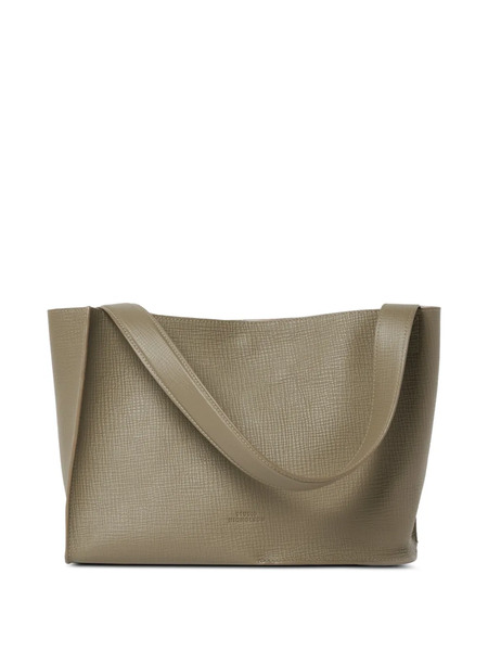  Studio Nicholson Doublet Grained-leather Shoulder Bag - Neutrals 