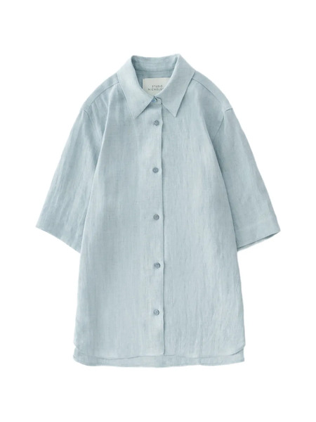  Studio Nicholson Estes Patch Pocket Shirt - Blue 