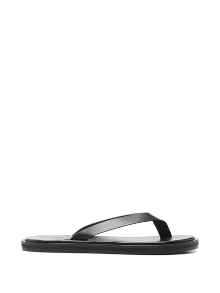  Studio Nicholson Leather Flat Sandals - Black 