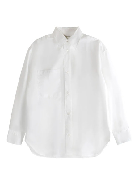  Studio Nicholson Leto Patch-pocket Long-sleeve Shirt - White 