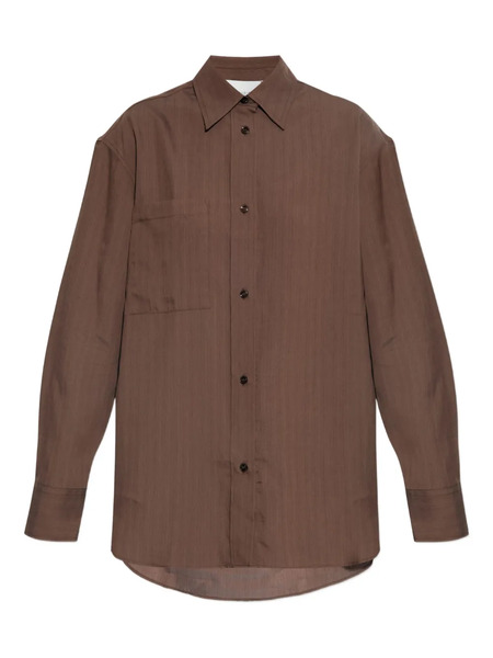  Studio Nicholson Leto Striped Shirt - Brown 