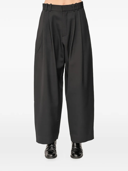  Studio Nicholson Line Pleat-detail Trousers - Black 