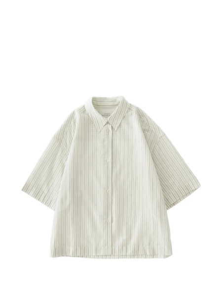  Studio Nicholson Merle Point-collar Striped Shirt - Neutrals 