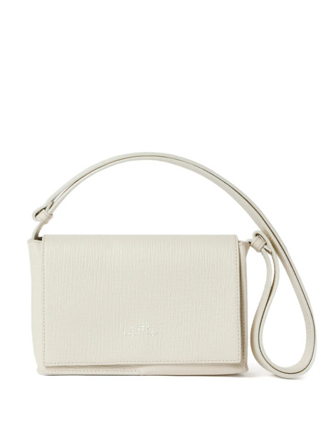  Studio Nicholson Meshi Flap Grained-leather Shoulder Bag - Neutrals 