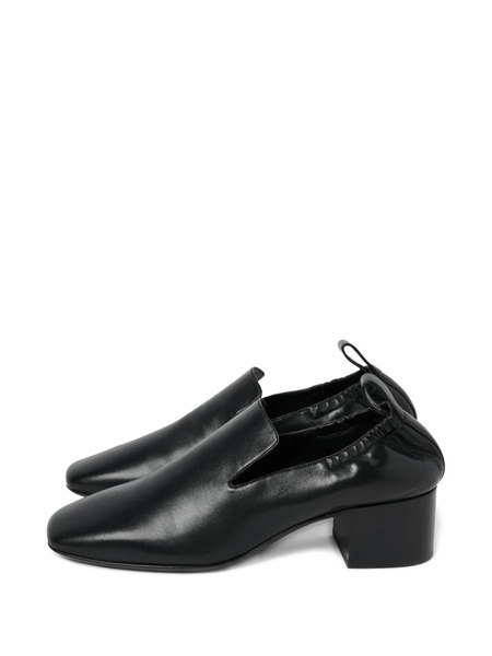 Studio Nicholson Moon Stacked-heel Square-toe Loafers - Black 