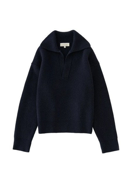  Studio Nicholson Nash Open-collar Sweater - Blue 