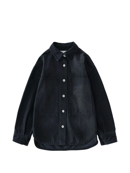 Studio Nicholson Paso Boxy Faded Shirt - Black 