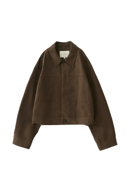  Studio Nicholson Piper Patch Pockets Cropped Jacket - Brown 
