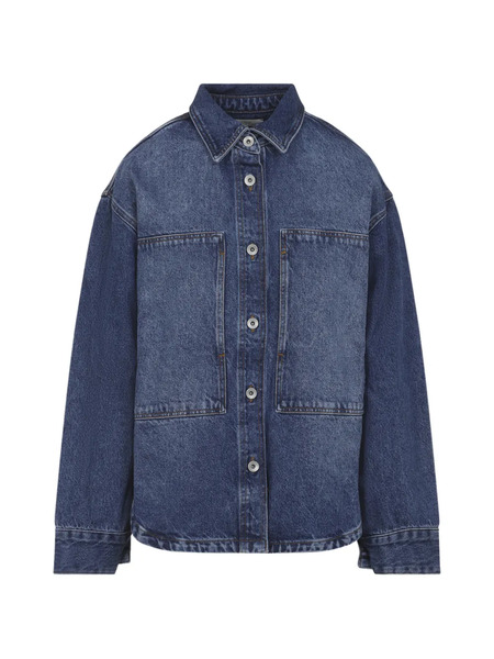  Studio Nicholson Pocketed Shirt Denim Jacket - Blue 