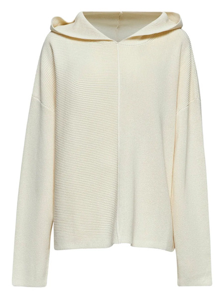  Studio Nicholson Ribbed-knit Hooded Sweater - Neutrals 
