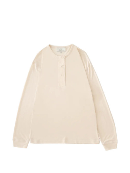 Studio Nicholson Rutas Grandad Collar Top - Neutrals 