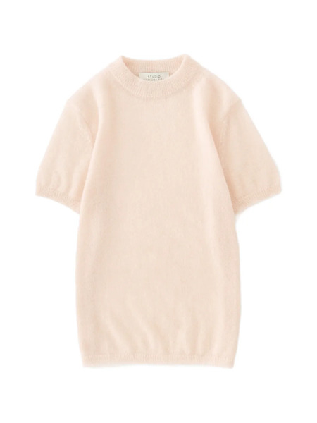  Studio Nicholson Seren Short-sleeve Sweater - Pink 