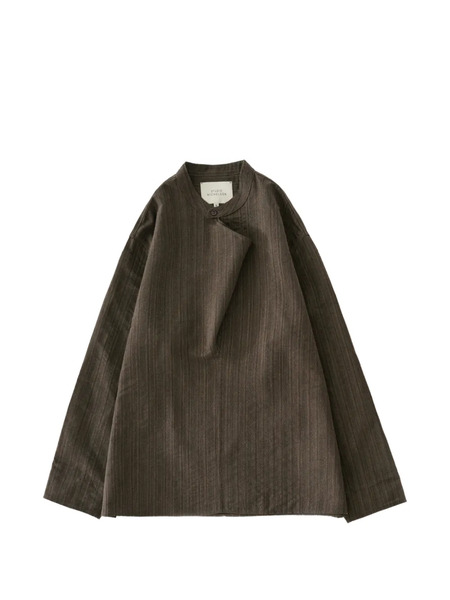  Studio Nicholson Solis Herringbone Shirt - Brown 