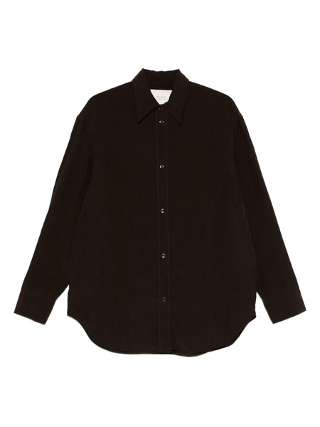  Studio Nicholson Textured Button-down Shirt - Brown 
