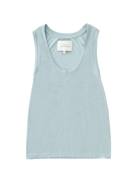  Studio Nicholson Votan Scoop-neck Vest - Blue 